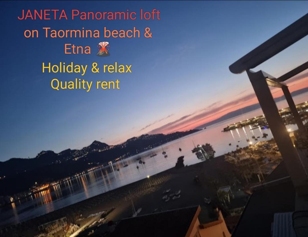 Ferienwohnung Janeta Panoramic Loft Giardini-Naxos Exterior foto